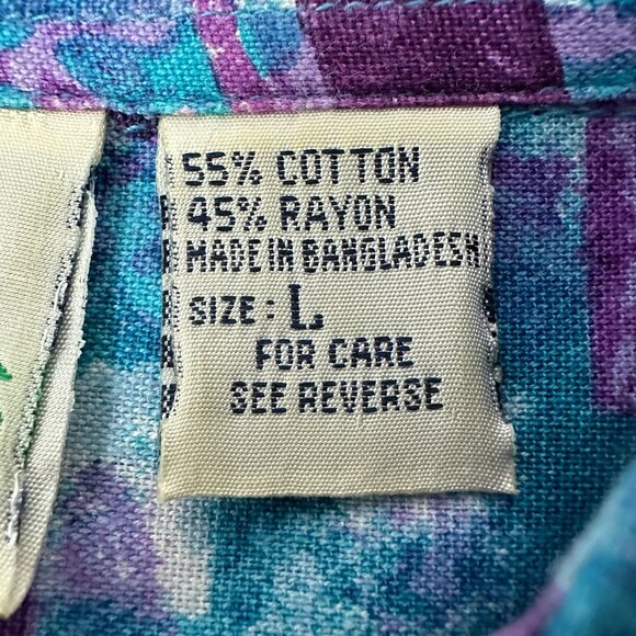 Van Heusen 417 Vintage Mens Authentic Sportswear Shirt Size L - Picture 4 of 5